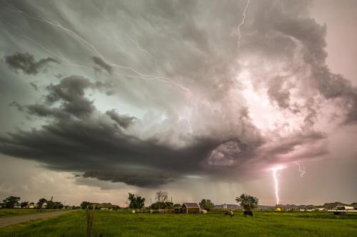 Terry, MT 2018 Supercell and Lightning